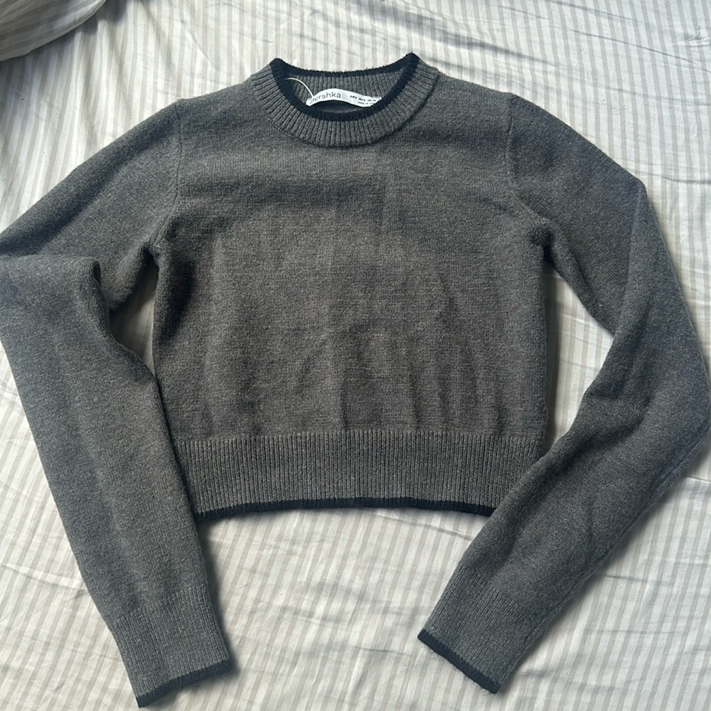 Bershka Long Sleeve Crew Neck Sweater
